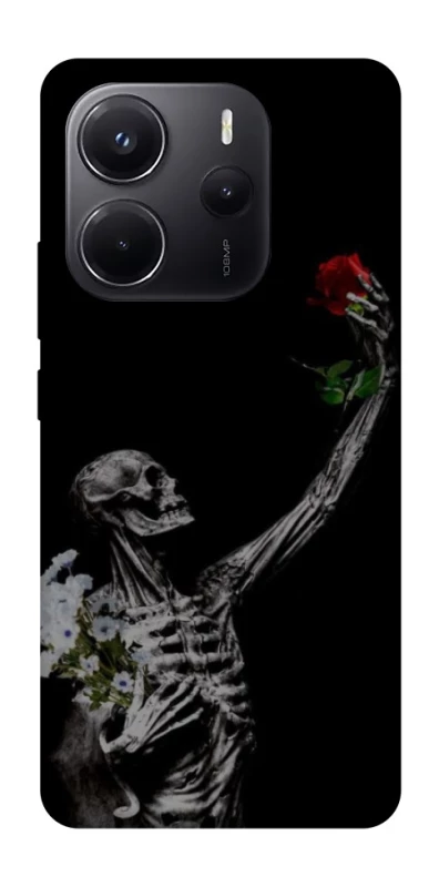 Чехол на Xiaomi Redmi Note 14 4G (Europe version) Skeleton vs Rose фото 1 из 1