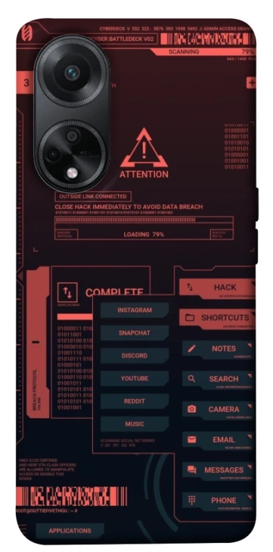 Чохол на Oppo A58 4G Attention фото 1 з 1