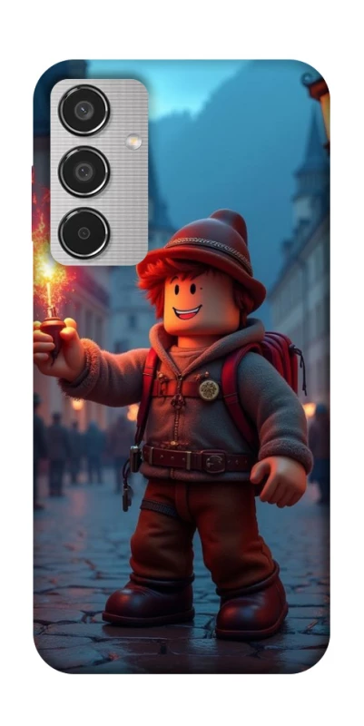 Чохол на Samsung Galaxy M35 Roblox Fire Logo Blue Flames фото 1 з 1
