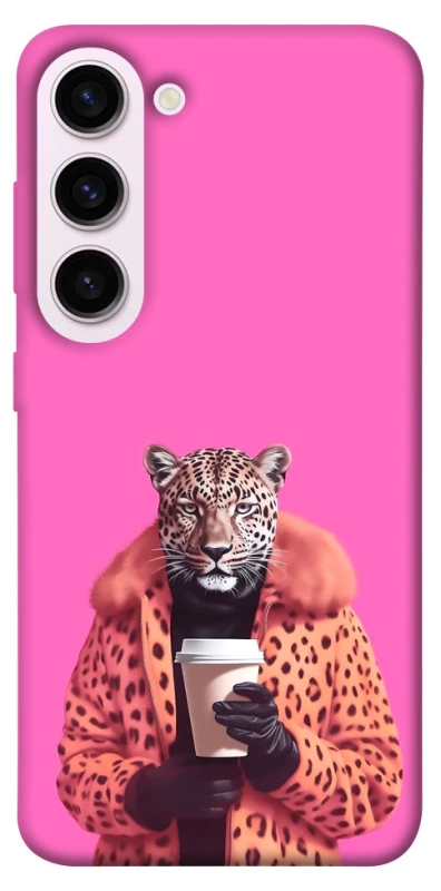 Чехол на Samsung Galaxy S23+ Леопард с кофе фото 1 из 1