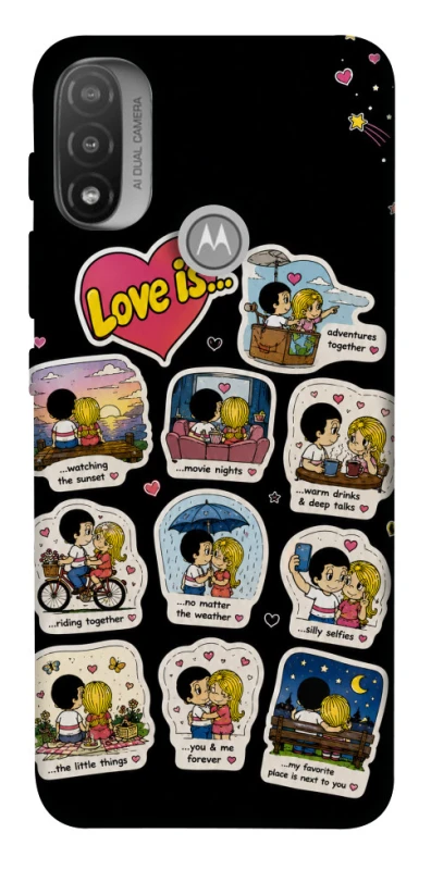 Чохол на Motorola Moto E20 Love is ver.4 фото 1 з 1