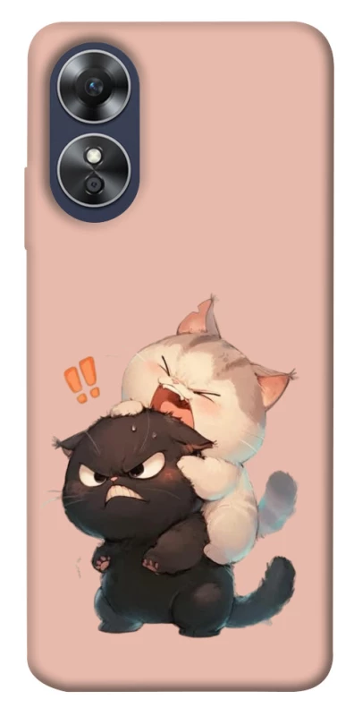 Чохол на Oppo A17 Сat and cat фото 1 з 1