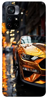 Чохол на Xiaomi Poco M4 Pro 5G Golden sports car фото 1 з 1