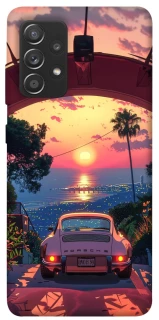 Чехол на Samsung Galaxy A72 4G / A72 5G Porsche at sunset фото 1 из 1