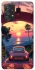 Чехол на Samsung Galaxy A72 4G / A72 5G Porsche at sunset фото 1 из 1