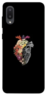 Чохол на Samsung Galaxy A02 Heart with flowers фото 1 з 1