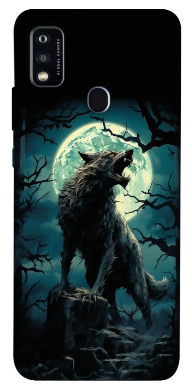 Чохол на ZTE Blade A51 Вовк під місяцем фото 1 з 1