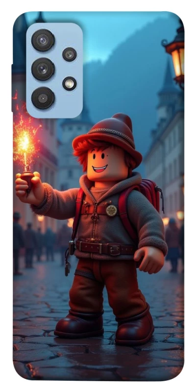 Чохол на Samsung Galaxy M32 Roblox Fire Logo Blue Flames фото 1 з 1