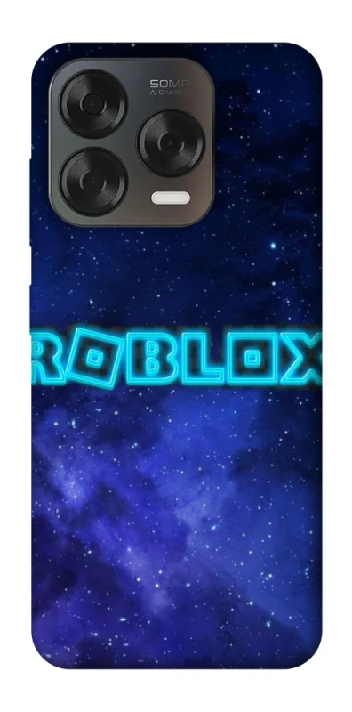 Чохол на ZTE Blade V70 Design Roblox Space Logo Blue фото 2 з 2