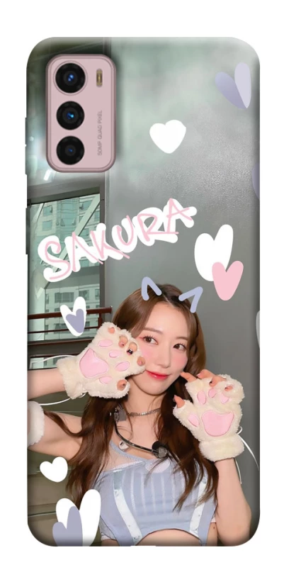 Чехол на Motorola Moto G42 Sakura - LE SSERAFIM фото 1 из 1