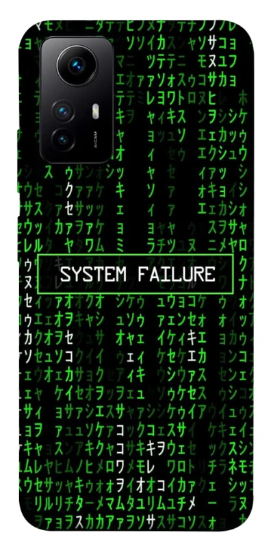 Чехол на Xiaomi Redmi Note 12S Matrix system failure фото 1 из 1