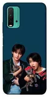 Чехол на Xiaomi Redmi Note 9 4G / Redmi 9 Power Lee Know and Han - Stray Kids фото 1 из 1