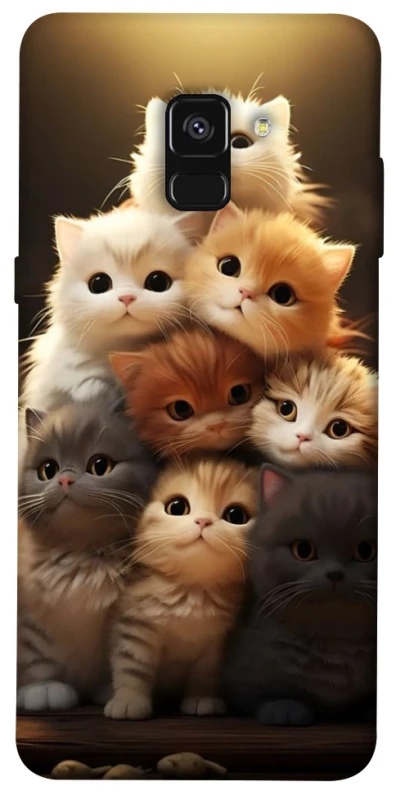 Чохол на Samsung A530 Galaxy A8 (2018) Чохол Kittie Love v2 фото 1 з 1