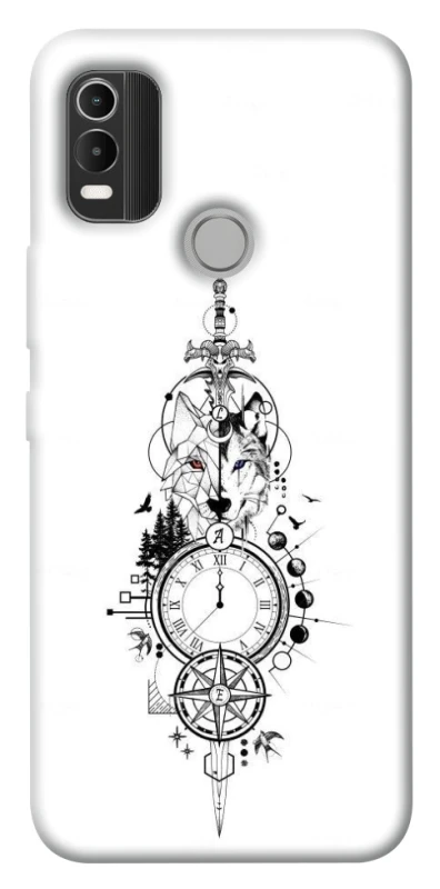 Чехол на Nokia C21 Plus Tattoo ver.8 фото 1 из 1