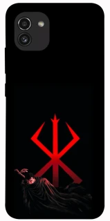 Чехол на Samsung Galaxy A03 Berserk Red Logo фото 1 из 1