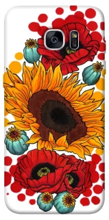 Чохол на Samsung G935F Galaxy S7 Edge Соняшники та маки фото 1 з 1