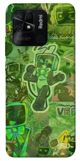 Чехол на Xiaomi Redmi 10C Dandysworld tv green theme фото 1 из 1