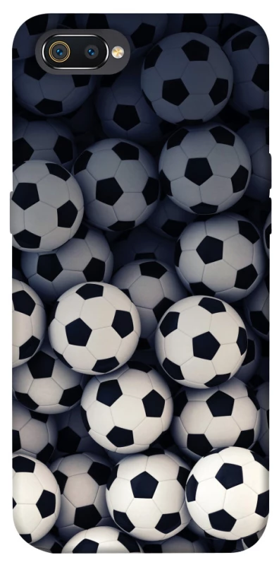 Чехол на Realme C2 Футбольные мячи фото 1 из 1