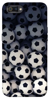 Чехол на Realme C2 Футбольные мячи фото 1 из 1