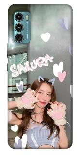 Чехол на Motorola Moto G60 Sakura - LE SSERAFIM фото 1 из 1