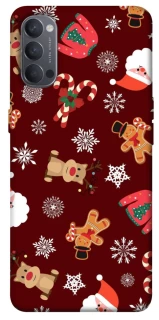 Чехол на Oppo Reno 4 Новогодний v6 фото 1 из 1