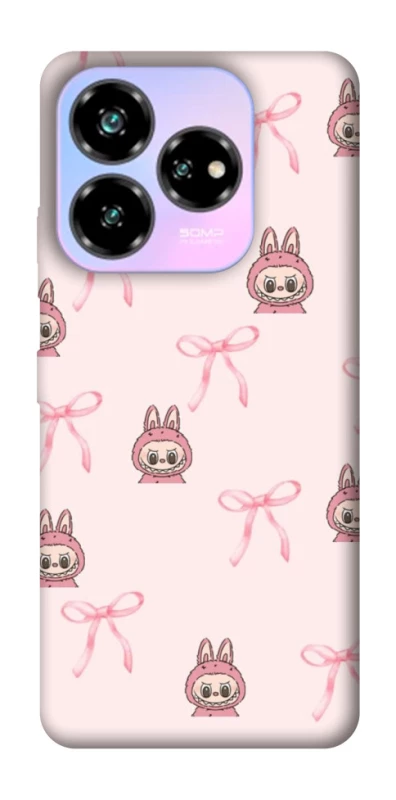 Чохол на ZTE Nubia V60 Desing Pink bows and Labubus фото 1 з 1