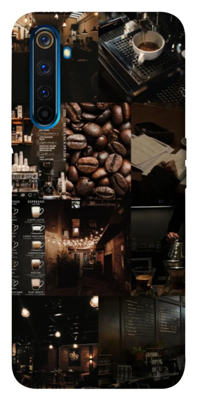 Чохол на Realme 6 Pro Coffee collage ver.1 фото 1 з 1