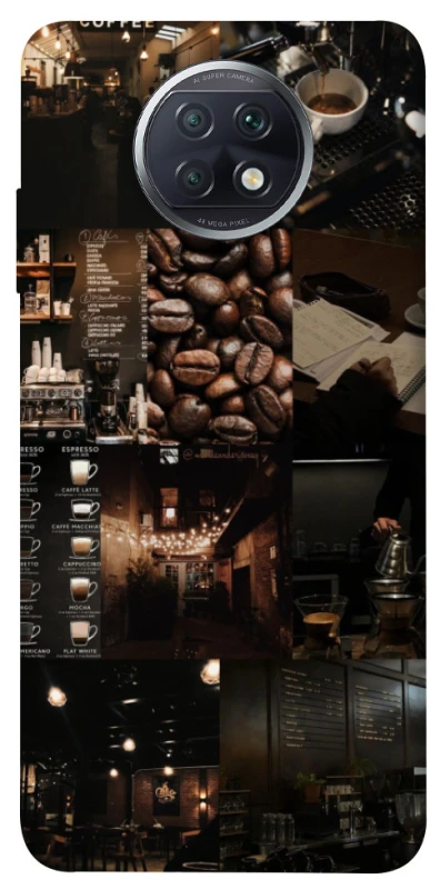 Чехол на Xiaomi Redmi Note 9 5G / Note 9T Coffee collage ver.1 фото 1 из 1