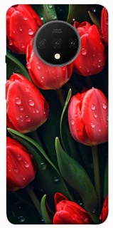 Чохол на OnePlus 7T Червоні тюльпани фото 1 з 1
