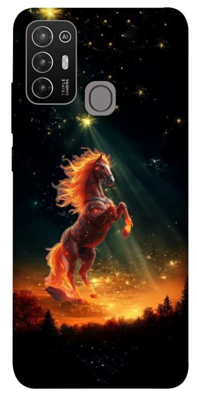 Чехол на ZTE Blade A52 Red Fire Horse ver.2 фото 1 из 1