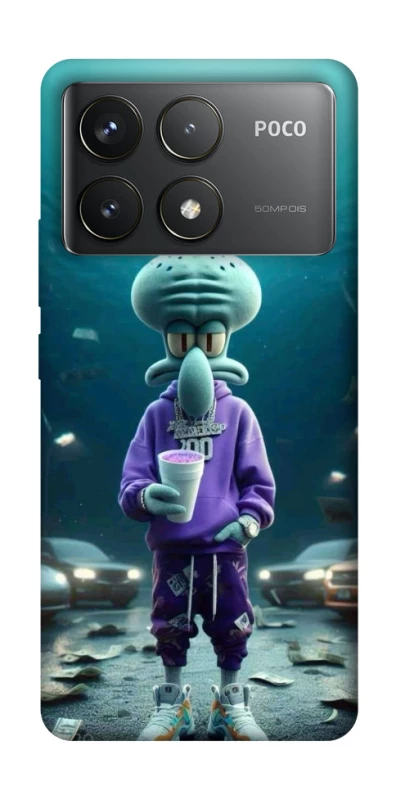 Чохол на Xiaomi Poco F6 Pro Сквідвард фото 1 з 1