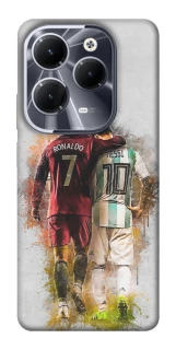 Чехол на Infinix Hot 40 Ronaldo и Messi фото 1 из 1