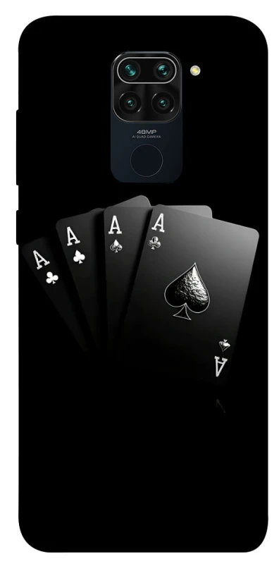 Чохол на Xiaomi Redmi Note 9 / Redmi 10X Black Cards фото 1 з 1
