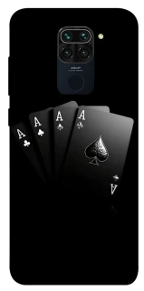Чехол на Xiaomi Redmi Note 9 / Redmi 10X Black Cards фото 1 из 1