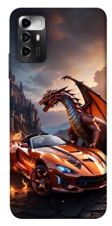 Чохол на ZTE Blade V40 Vita Сar and dragon фото 1 з 1