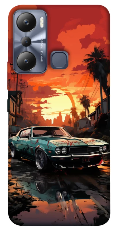 Чохол на Infinix Hot 20i Car at sunset фото 1 з 1
