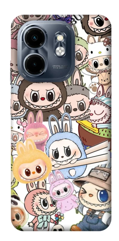 Чохол на Infinix Smart 9 4G / Hot 50i All Labubus фото 1 з 1