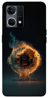 Чохол на Oppo Reno 7 4G Fire Bitcoin фото 1 з 1