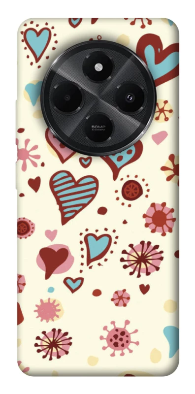 Чохол на Xiaomi Redmi A4 Pretty hearts фото 1 з 1