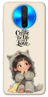 Чехол на Xiaomi Poco X2 Create the life you love фото 1 из 1