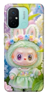 Чехол на Xiaomi Redmi 12C / Poco C55 Labubu & Flowers ver.2 фото 1 из 1