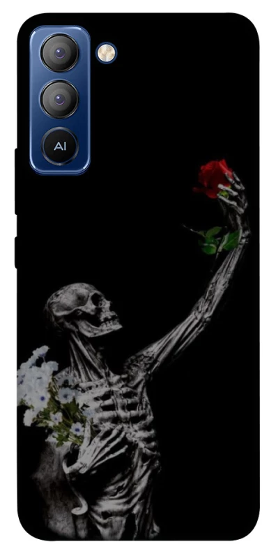 Чехол на TECNO Pop 5 LTE Skeleton vs Rose фото 1 из 1