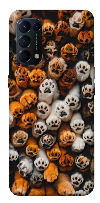 Чехол на Oppo Reno 5 4G Сat paws фото 1 из 1