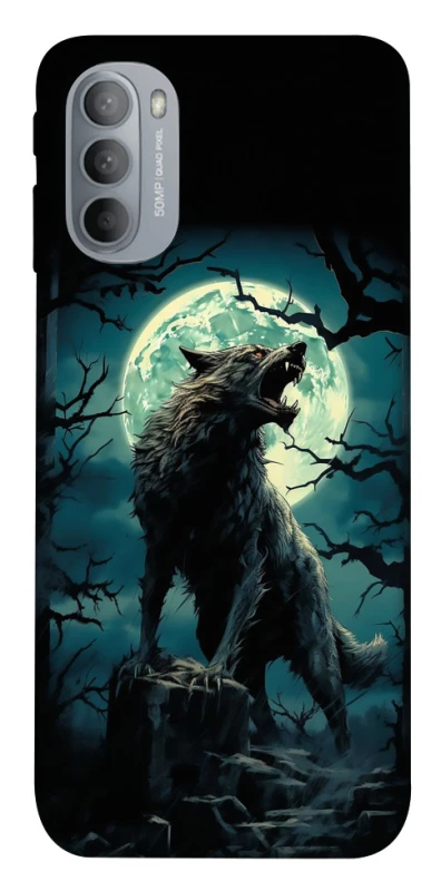 Чохол на Motorola Moto G31 Вовк під місяцем фото 1 з 1