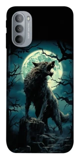 Чохол на Motorola Moto G31 Вовк під місяцем фото 1 з 1