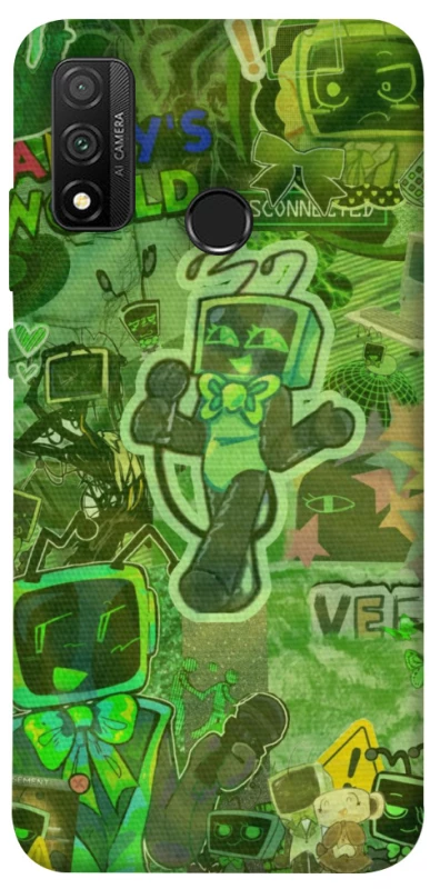 Чохол на Huawei P Smart (2020) Dandysworld tv green theme фото 1 з 1