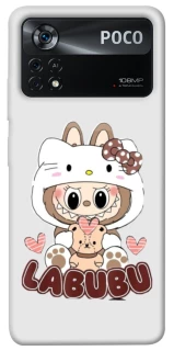 Чохол на Xiaomi Poco X4 Pro 5G Hello Kitty Labubu фото 1 з 1