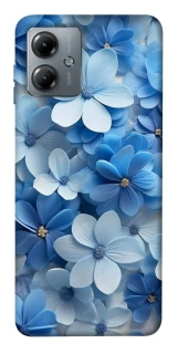Чехол на Motorola Moto G14 Синие цветы фото 1 из 1