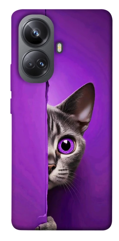Чохол на Realme 10 Pro+ Кіт-підглядач фото 1 з 1