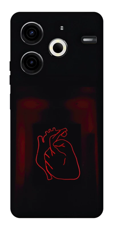 Чехол на TECNO Pova 6 Neo (LI6) Красное сердце фото 1 из 1